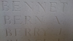 Alexander Jarvis Bern commemorated at Le Touret cemetery