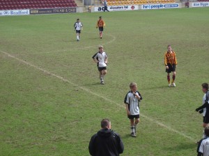 Playing vs Bradford City Juniors